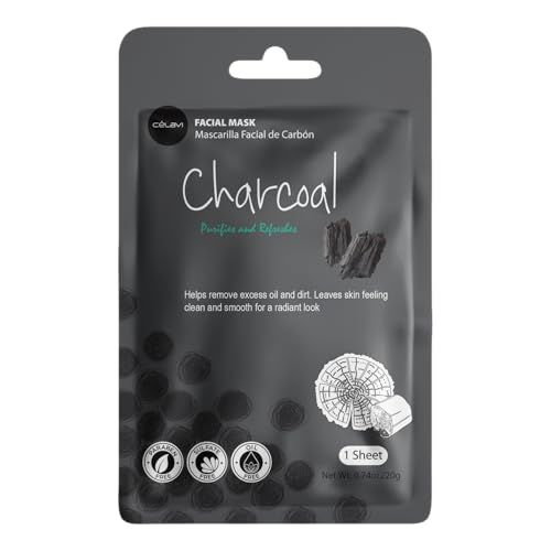 celavi Essence Facial Face Mask Paper Sheet Korea Skin Care Moisturizing 12 Pack (Mix - 2 of Each)