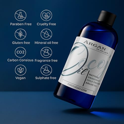 Argan Oil -Cold Pressed 16 oz 100% Pure Natural Extra Virgin Unrefined Grade-a Argan Moroccan Marrakesh Oil Moisturizer Hair Face Lips Body Scalp Skin Hair