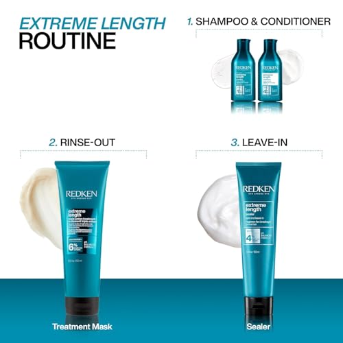 Redken Extreme Length Shampoo – For Longer Hair, 10.1 Fl Oz