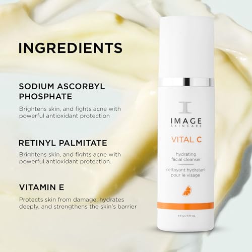 IMAGE Skincare Vital C Hydrating Facial Cleanser, 6 Fluid Ounce