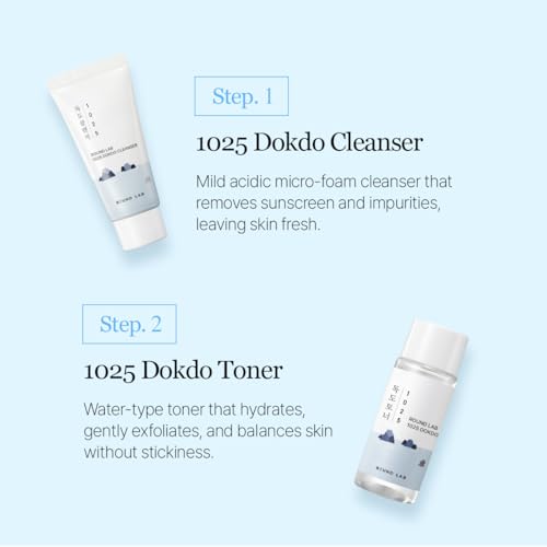 ROUND LAB 1025 Dokdo Hydrating Mini Kit 4-Step Skincare Set