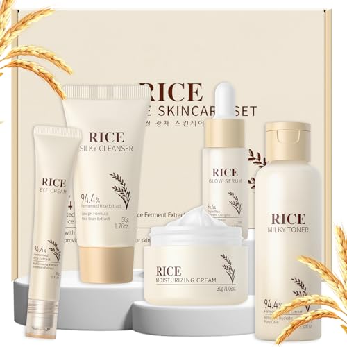 LAIKOU Skin Care Set, Korean Skin Care - Korean Beauty for Women - 5pcs