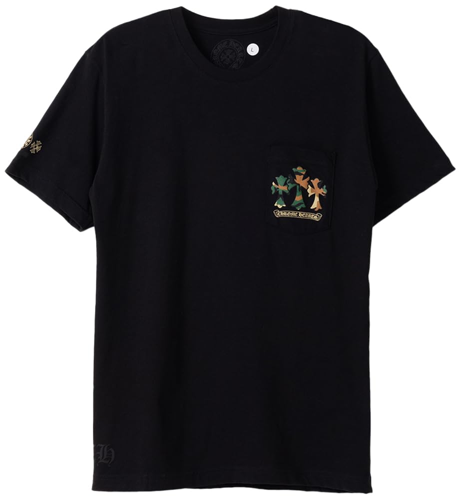 Camo Triple Cross T-Shirt, Large, Black