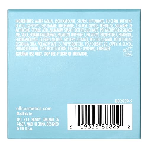 e.l.f. SKIN Holy Hydration! Face Cream, Moisturizer For Nourishing & Plumping Skin, Infused With Hyaluronic Acid, Vegan & Cruelty-Free, 1.8 Oz