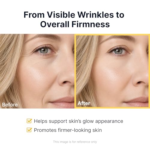 SUNGBOON EDITOR Glow Intensive Deep Collagen Silk Peptide EGF Ampoule, Copper Peptides Serum for Face with Multi Peptides, Hydrating Korean Skincare Facial Serum for Smooth-Looking Skin, 1.35 fl oz