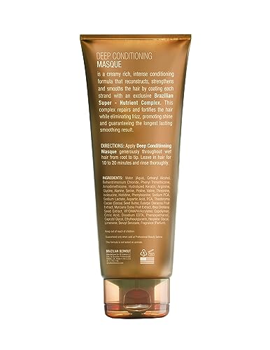 BRAZILIAN BLOWOUT Deep Conditioning Masque, Repair, Hydrate & Smooth, 8 oz