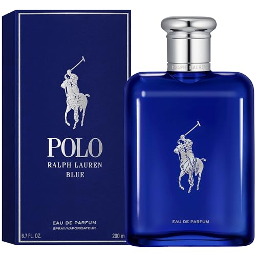 Ralph Lauren Polo Blue Eau de Parfum Aquatic Woody Mens Cologne - 7.7 Fl Oz