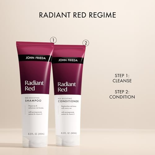 John Frieda Radiant Red Boosting Shampoo & Conditioner Bundle, 2 Pack