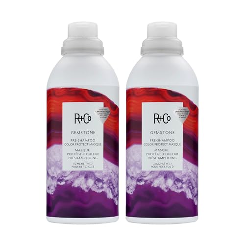 R+Co GEMSTONE Pre-Shampoo Color Protect Masque 2 Pack – Hair Treatment for Color-Treated Hair – Strengthens, Hydrates & Preserves Color Vibrancy