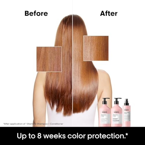 L'Oréal Professionnel Paris Vitamino Color Conditioner - Protects & Preserves Hair Color, Enhances Hair Shine & Vibrancy, Moisturizes & Detangles, Vegan