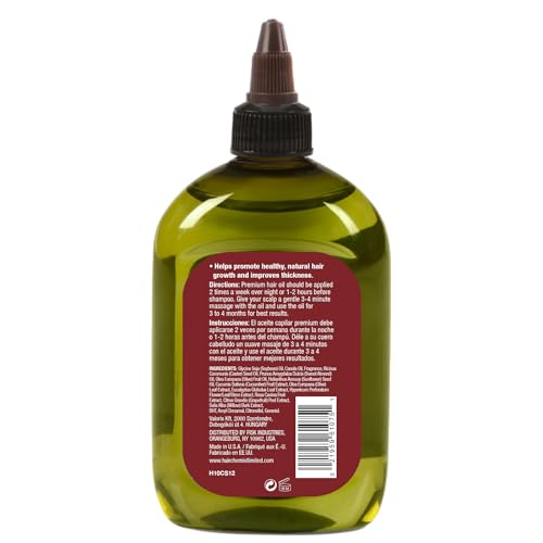 Hair Chemist Pro-Growth Natural Castor Hair Oil, Large 12 oz. - Strengthening & Growth Stimulator for Hair Growth