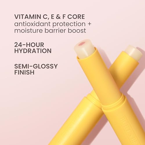 Burt's Bees Boosted Lip Balm Sheer Plus; Vitamin Lip Balm, Nourishing Vitamin C, E, and F Core; 24 Hour Moisture; Tint Free, Semi Glossy Finish; 100% Natural Origin; 1 Tube; 0.16 Oz.