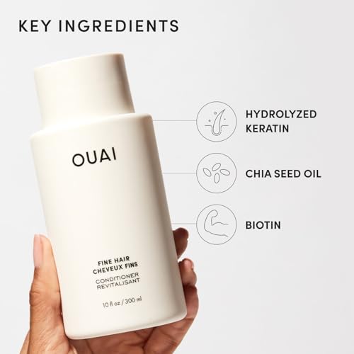 OUAI Fine Hair Conditioner - Volumizing Conditioner for Fine Hair (10 oz)