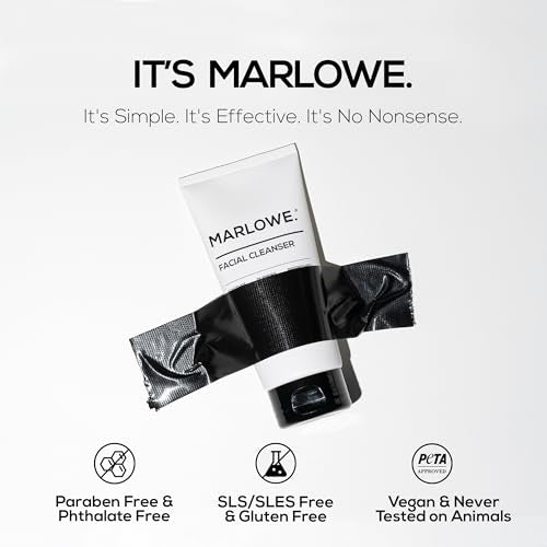 MARLOWE. Facial Cleanser, Daily Face Wash, Removes Dirt + Oil, 6 oz