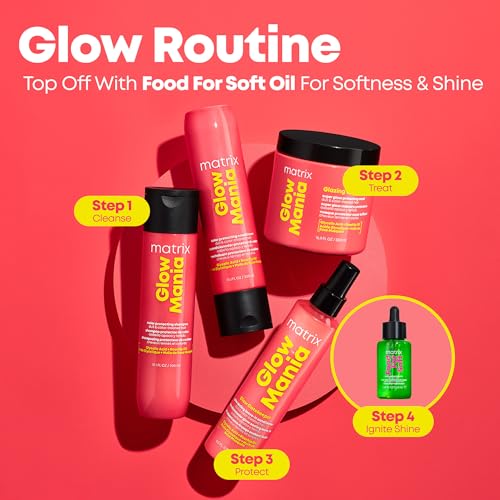 MATRIX Glow Mania Shampoo – For Color-Treated Hair, 10.1 Fl Oz