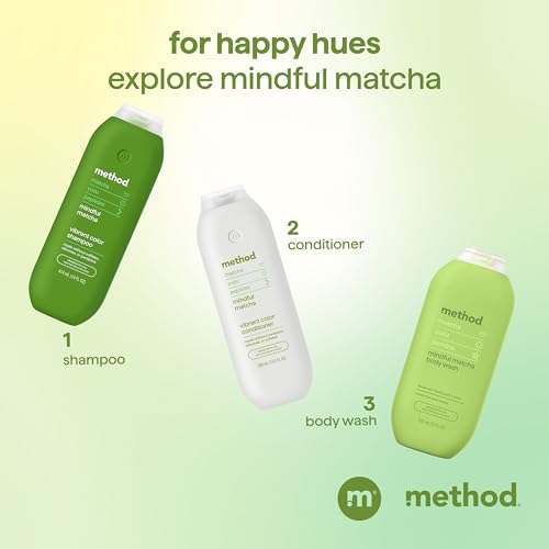 Method Color Protect Conditioner, Mindful Matcha – Safe for Color-Treated Hair, Protects from Environmental Stressors, with Strengthening Peptide – Paraben Free, Cruelty Free – 13.5 oz