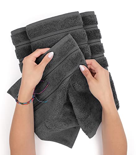 American Soft Linen 100% Cotton Luxury Turkish Towels, 6 Piece Towel Set