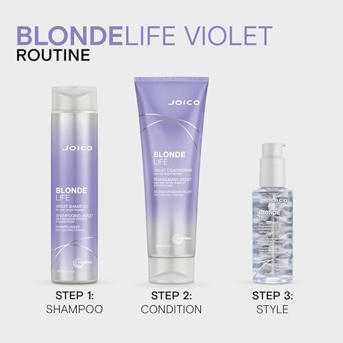 Joico Blonde Life Color Enhancing Masque | For Blonde Hair | Color Depositing Treatment | Maintain Unique Blonde Tones | Fortified With Monoi & Tamanu Oil | Violet | 5.1 Fl Oz