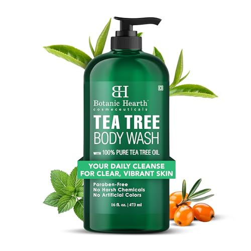 Botanic Hearth Tea Tree Body Wash With 100% Tea Tree Oil - 16 Fl oz