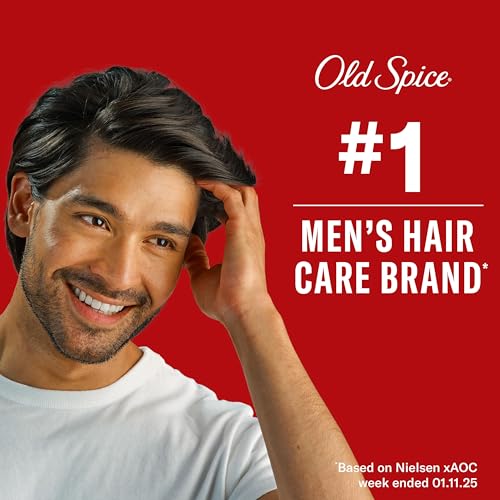 Old Spice Mens Hair Cream, Lightweight Cream, Healthy & Strong with Vitamin E & Biotin, Mens Hair Styling, Low-Medium Hold, Matte Finish, 2.22 oz