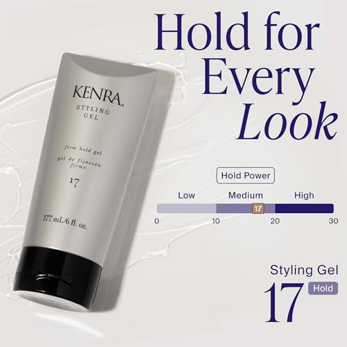 Kenra Professional Styling Gel 17 | High Hold Gel | Creates Fullness & Adds Shine | Controls Coarse, Unruly Hair Textures | Alcohol-Free, Non-Drying, & Non-Flaking | Medium To Coarse Hair | 6 fl. Oz