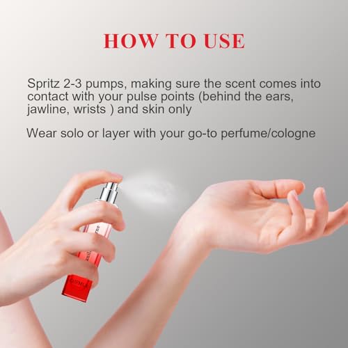 GUFMLA Pheromones Perfumes for Women - Vanilla Nocturne Long Lasting Eau De Parfum Cologne, Featuring an Amber Vanilla Perfume in a 15ml / 0.5fl.oz Travel Size Perfume Spray