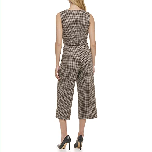 Tommy Hilfiger womens Jumpsuit Straight Leg,KHAKI MULTI,14