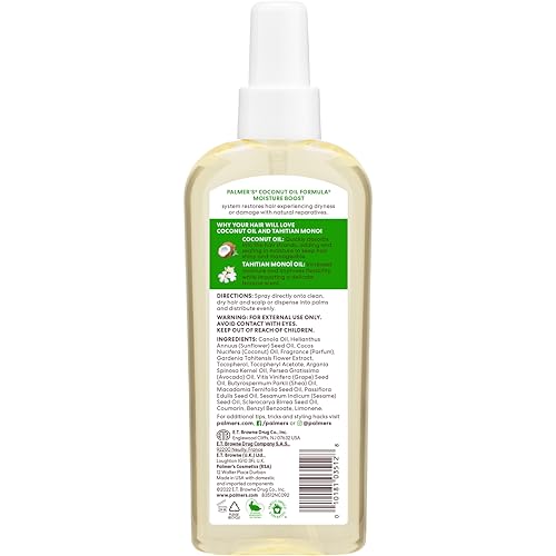 Palmer's Moisture Boost Hair & Scalp Restorative Coconut Oil (5.1 Oz)
