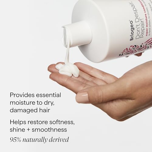 Briogeo Don't Despair, Repair! Super Moisture Conditioner | Moisturizing Protein Conditioner with Argan Oil for Dry, Damaged Hair | Silicone-Free | Vegan & Cruelty-Free | 16 fl oz