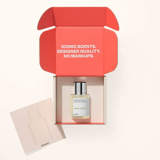 Dossier - Eau de Parfum - Ambery Cherry - Inspired by T.Ford Lost Cherry - Perfume Luxury - Pure Infused - Paraben Free - Vegan - For Women Men Unisex - Fragrance 1.7 oz (Spray 50ml)