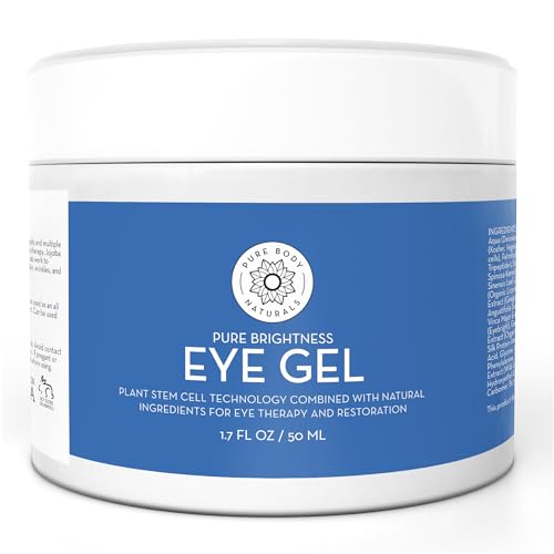 Eye Gel for Dark Circles, Puffiness & Wrinkles - Under Eye Cream, 1.7 oz