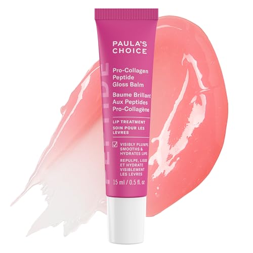 Paula's Choice Pro-Collagen Peptide Gloss Lip Balm, Sheer Pink, 0.5 Fl Oz