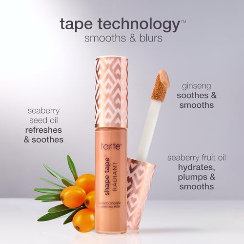 tarte shape tape radiant concealer – Medium-Coverage, Hydrating Finish Under Eye Concealer for Dark Circles, Redness & Discoloration, Vegan, Cruelty-Free, full size, 22N light neutral