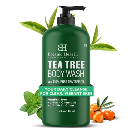 Botanic Hearth Tea Tree Body Wash With 100% Tea Tree Oil - 16 Fl oz