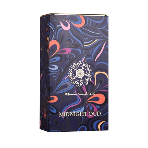 Ard Al Zaafaran Midnight Oud Eau De Parfum Spray for Unisex, 3.4 Ounce