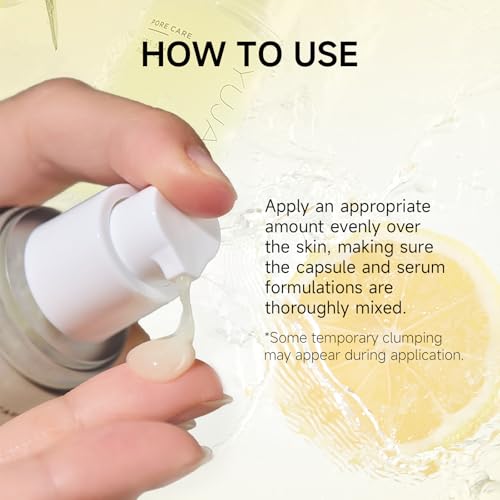 VELY VELY Yuja C Sunscreen Serum SPF 50+ PA++++, Korean Sunscreen UV Protection Lightweight Pore Care, Non-Sticky, No-Pilling Evens Out Skin Tone for Sensitive Skin 30ml/1.01 oz