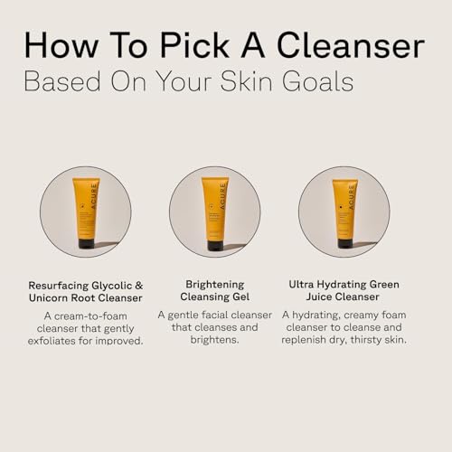 Acure Brightening Cleansing Gel - Vegan Facial Cleanser - 4 fl oz