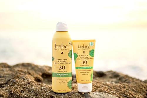 Babo Botanicals, Sunscreen Unscented SPF30, 3 Fl Oz
