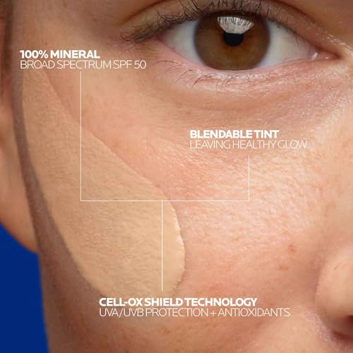 La Roche-Posay Ultra-Light, Tinted Mineral Sunscreen for Face SPF 50, Light