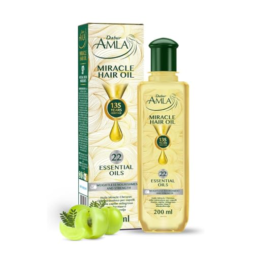 Dabur Amla Luxe Hair Oil – Ayurvedic Hair Oil w/Pure Amla for Scalp, 200ml