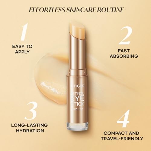 CITYGOO Retinol Eye Stick With Collagen, Hyaluronic Acid For Dark Circle, Under Eye Cream Anti Aging, For Puffiness and Bags Reduces Fine Lines