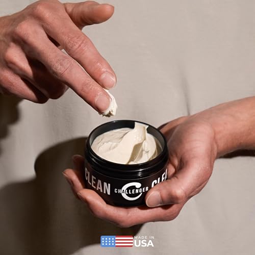Challenger Fragrance Free Cream Pomade | Non-Comedogenic Styling Product | Unscented Hair Gel | Medium Firm Hold & Clean Ingredients | 3oz