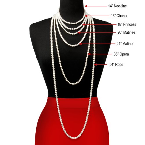 Belacqua Natural Round Cultured Freshwater Real Pearl Necklace