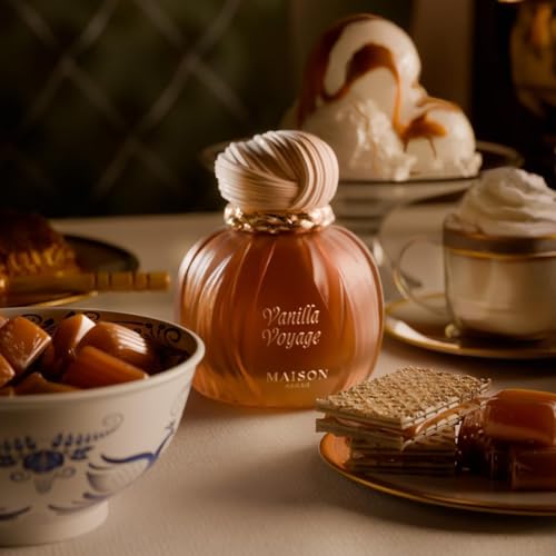 Keyali Vanilla Voyage Long Lasting Eau De Parfum EDP 100ml | Unisex Perfume | Caramel, Jasmine, Tonka & Honey Notes | Luxurious Vanilla Perfume with Musk & Amber