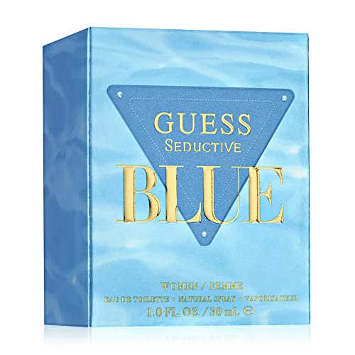 Guess Seductive Blue Women/Femme Eau de Toilette Perfume Spray For Women, 1.0 Fl. Oz.