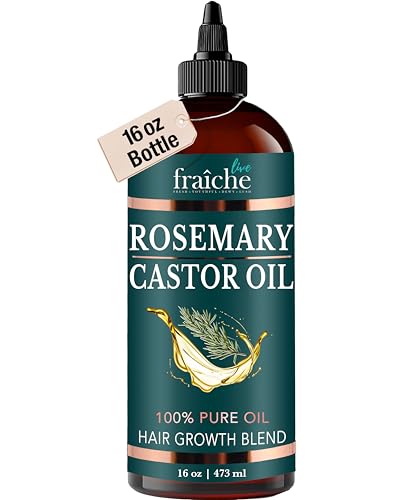 Essential Rosemary Castor Oil for Hair Growth Scalp Oil Hair loss Treatment