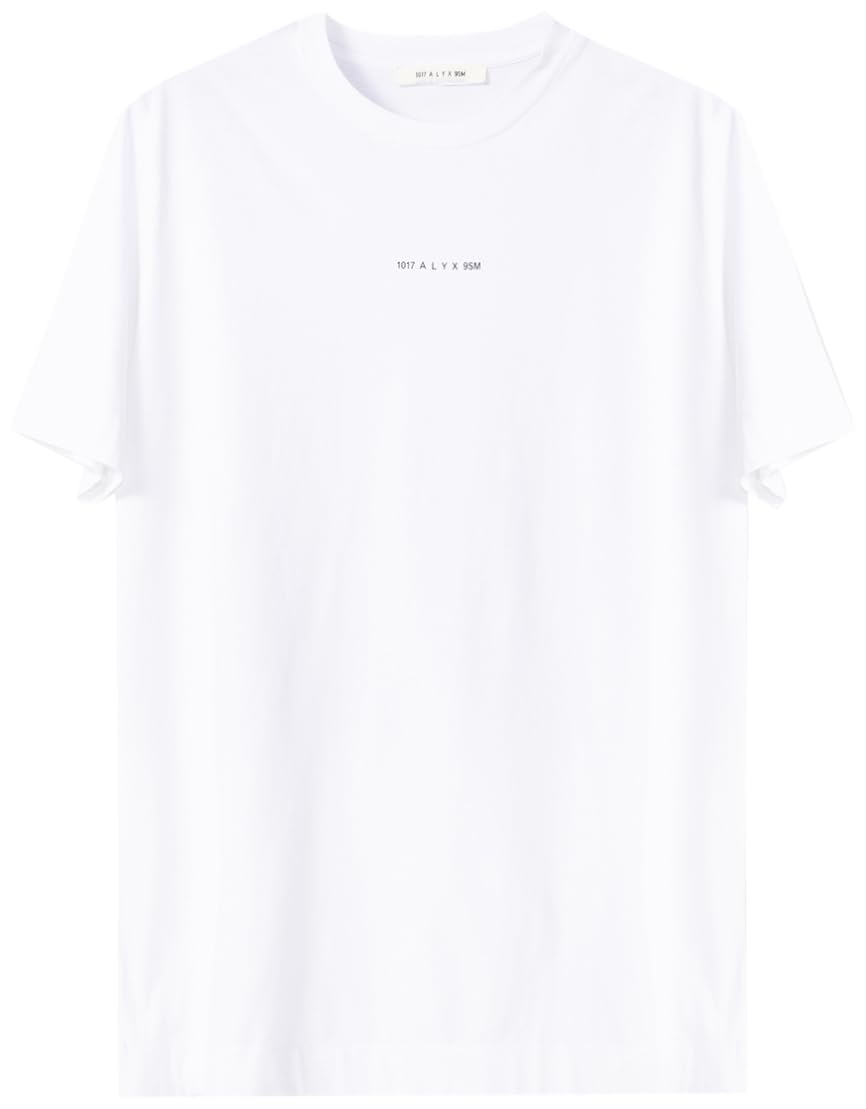 1017 ALYX 9SM, Minimal Logo Graphic Printed Crewneck T-Shirt, Xl, White