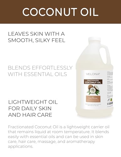 velona MCT Coconut Oil - 64 fl oz, Fractionated, 100% Pure Natural