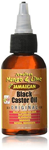 Jamaican Mango & Lime Black Castor Oil Original – Strength & Shine – Lightweight Hair & Scalp Oil for Locs, Braids, Twists & Natural Hair – (2 fl oz, Pack of 1)