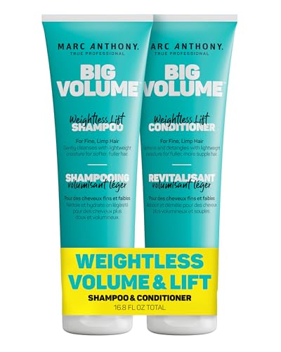 Marc Anthony Big Volume, Shampoo & Conditioner Set for Fine & Flat Hair